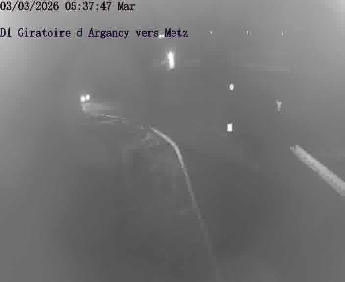 Webcam installée le long de D1 (France) à Argancy, pointée vers Metz, utile pour suivre précisément les conditions de trafic.