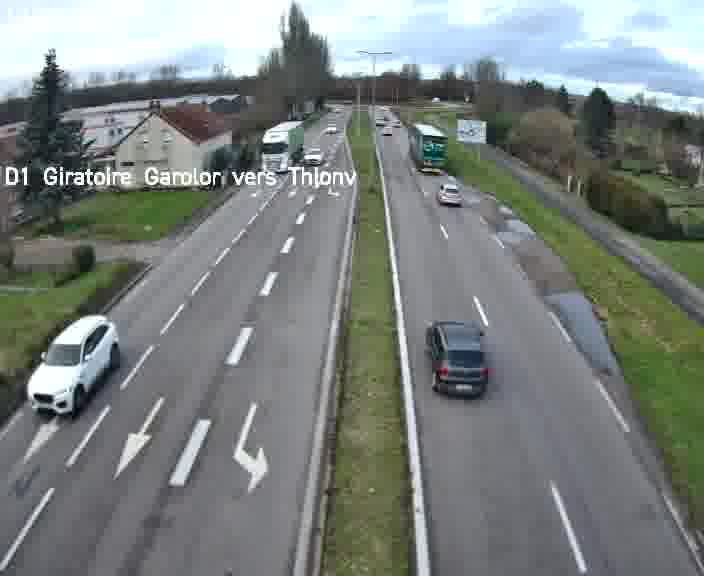 <h2>Webcam de surveillance sur D1 (France) à Ennery, cadrée vers Thionville, proposant une information routière utile aux déplacements quotidiens.</h2>