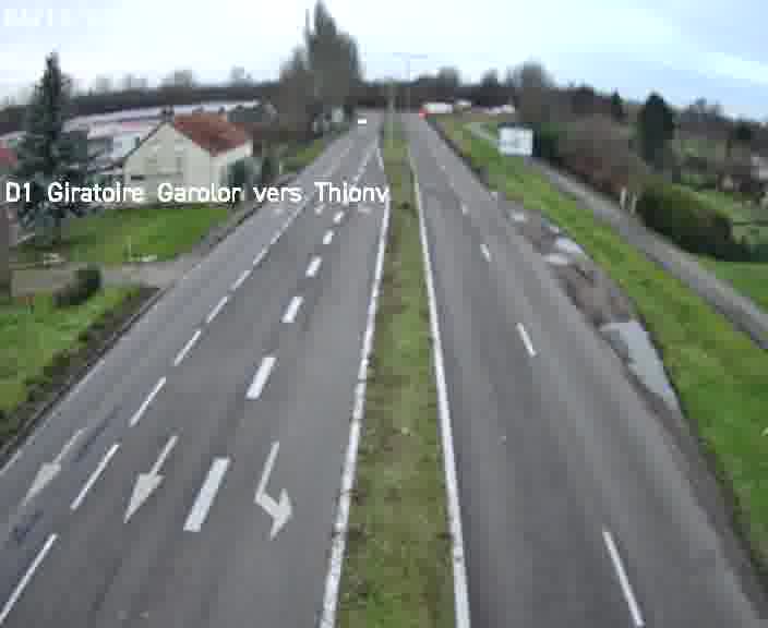 <h2>Webcam de surveillance sur D1 (France) à Ennery, cadrée vers Thionville, proposant une information routière utile aux déplacements quotidiens.</h2>