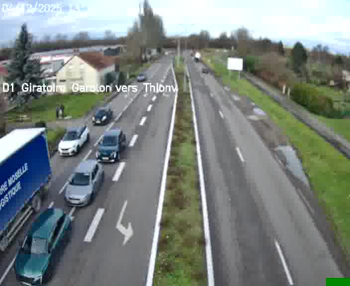 <h2>Webcam de surveillance sur D1 (France) à Ennery, cadrée vers Thionville, proposant une information routière utile aux déplacements quotidiens.</h2>