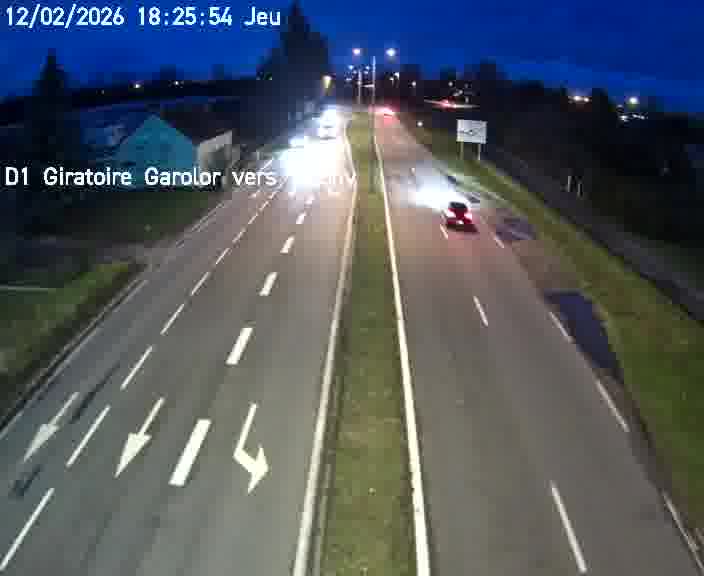 <h2>Webcam de surveillance sur D1 (France) à Ennery, cadrée vers Thionville, proposant une information routière utile aux déplacements quotidiens.</h2>
