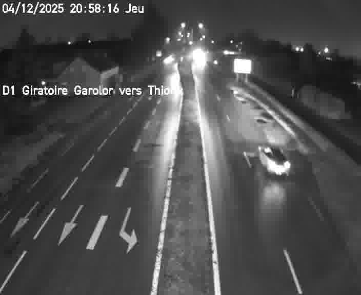 <h2>Webcam de surveillance sur D1 (France) à Ennery, cadrée vers Thionville, proposant une information routière utile aux déplacements quotidiens.</h2>