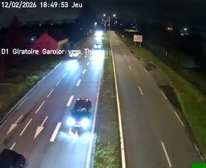 <h2>Webcam de surveillance sur D1 (France) à Ennery, cadrée vers Thionville, proposant une information routière utile aux déplacements quotidiens.</h2>