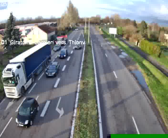 <h2>Webcam de surveillance sur D1 (France) à Ennery, cadrée vers Thionville, proposant une information routière utile aux déplacements quotidiens.</h2>