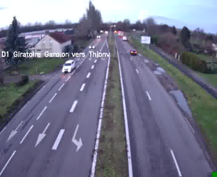 <h2>Webcam de surveillance sur D1 (France) à Ennery, cadrée vers Thionville, proposant une information routière utile aux déplacements quotidiens.</h2>