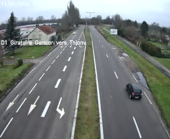 <h2>Webcam de surveillance sur D1 (France) à Ennery, cadrée vers Thionville, proposant une information routière utile aux déplacements quotidiens.</h2>