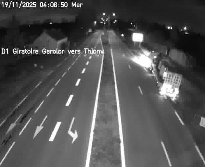 <h2>Webcam de surveillance sur D1 (France) à Ennery, cadrée vers Thionville, proposant une information routière utile aux déplacements quotidiens.</h2>