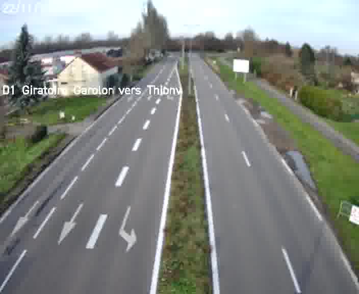 <h2>Webcam de surveillance sur D1 (France) à Ennery, cadrée vers Thionville, proposant une information routière utile aux déplacements quotidiens.</h2>