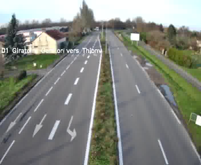 <h2>Webcam de surveillance sur D1 (France) à Ennery, cadrée vers Thionville, proposant une information routière utile aux déplacements quotidiens.</h2>
