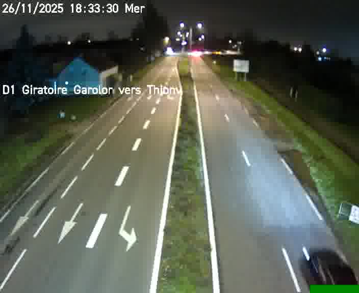 <h2>Webcam de surveillance sur D1 (France) à Ennery, cadrée vers Thionville, proposant une information routière utile aux déplacements quotidiens.</h2>