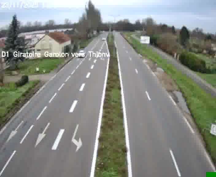 <h2>Webcam de surveillance sur D1 (France) à Ennery, cadrée vers Thionville, proposant une information routière utile aux déplacements quotidiens.</h2>