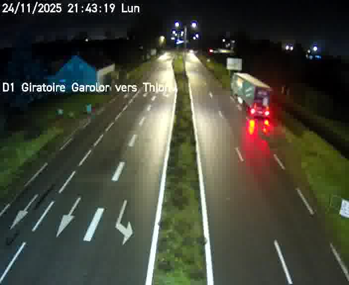 <h2>Webcam de surveillance sur D1 (France) à Ennery, cadrée vers Thionville, proposant une information routière utile aux déplacements quotidiens.</h2>