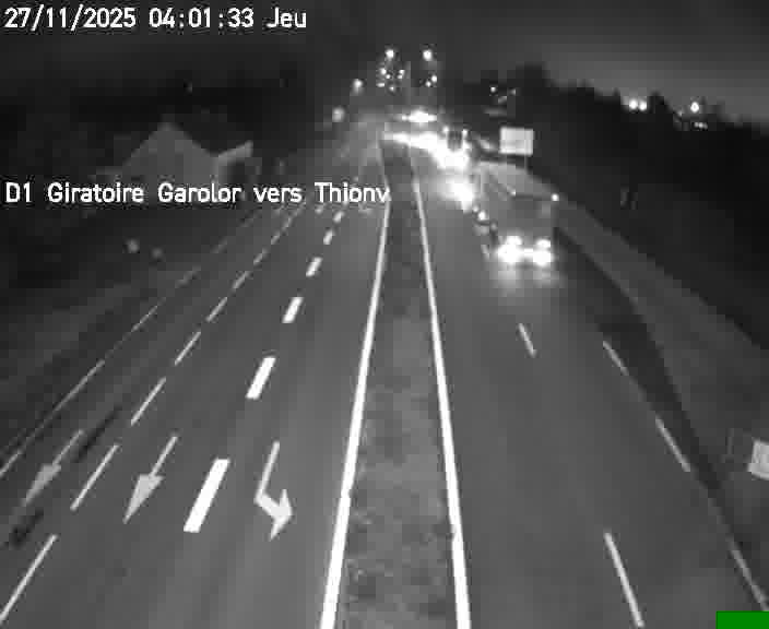 <h2>Webcam de surveillance sur D1 (France) à Ennery, cadrée vers Thionville, proposant une information routière utile aux déplacements quotidiens.</h2>