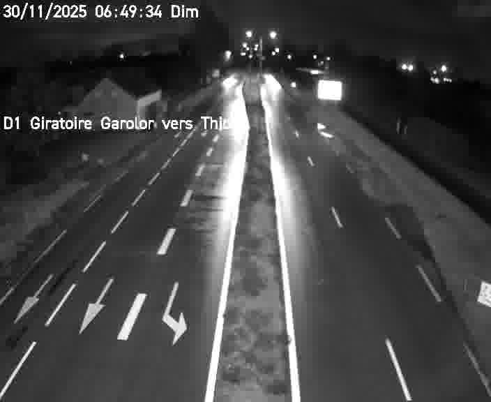 <h2>Webcam de surveillance sur D1 (France) à Ennery, cadrée vers Thionville, proposant une information routière utile aux déplacements quotidiens.</h2>