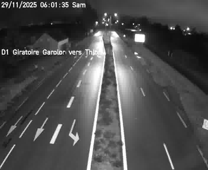<h2>Webcam de surveillance sur D1 (France) à Ennery, cadrée vers Thionville, proposant une information routière utile aux déplacements quotidiens.</h2>