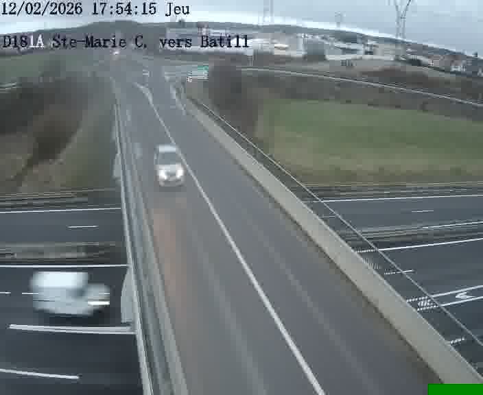 <h2>Dispositif d’observation sur D181a (France) à Sainte Marie aux Chênes, en direction de Batilly, offrant une visualisation fiable des conditions de circulation.</h2>