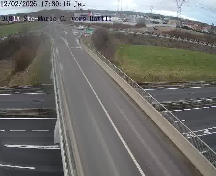 <h2>Dispositif d’observation sur D181a (France) à Sainte Marie aux Chênes, en direction de Batilly, offrant une visualisation fiable des conditions de circulation.</h2>