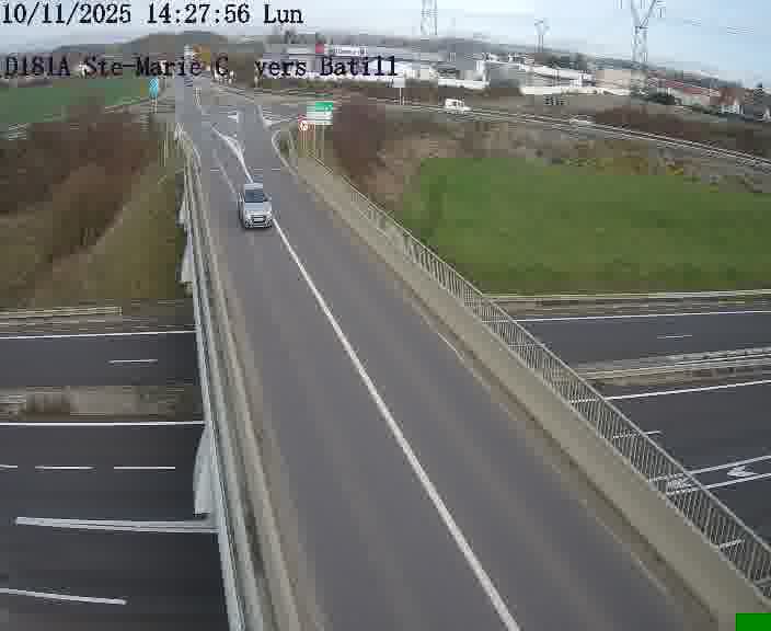 <h2>Dispositif d’observation sur D181a (France) à Sainte Marie aux Chênes, en direction de Batilly, offrant une visualisation fiable des conditions de circulation.</h2>