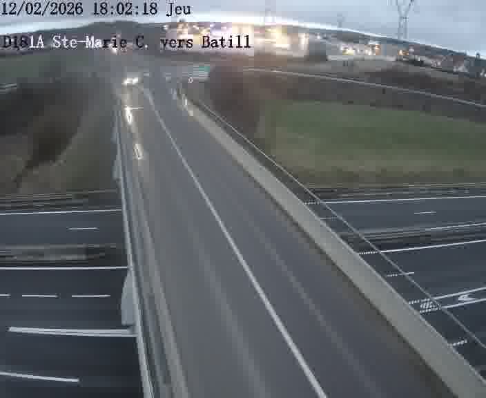 <h2>Dispositif d’observation sur D181a (France) à Sainte Marie aux Chênes, en direction de Batilly, offrant une visualisation fiable des conditions de circulation.</h2>
