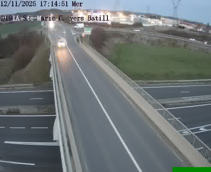<h2>Dispositif d’observation sur D181a (France) à Sainte Marie aux Chênes, en direction de Batilly, offrant une visualisation fiable des conditions de circulation.</h2>