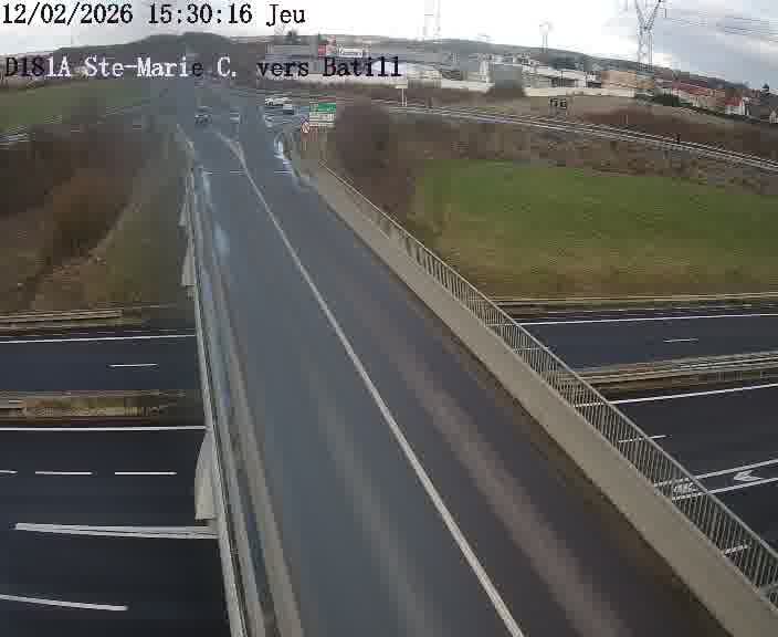 <h2>Dispositif d’observation sur D181a (France) à Sainte Marie aux Chênes, en direction de Batilly, offrant une visualisation fiable des conditions de circulation.</h2>