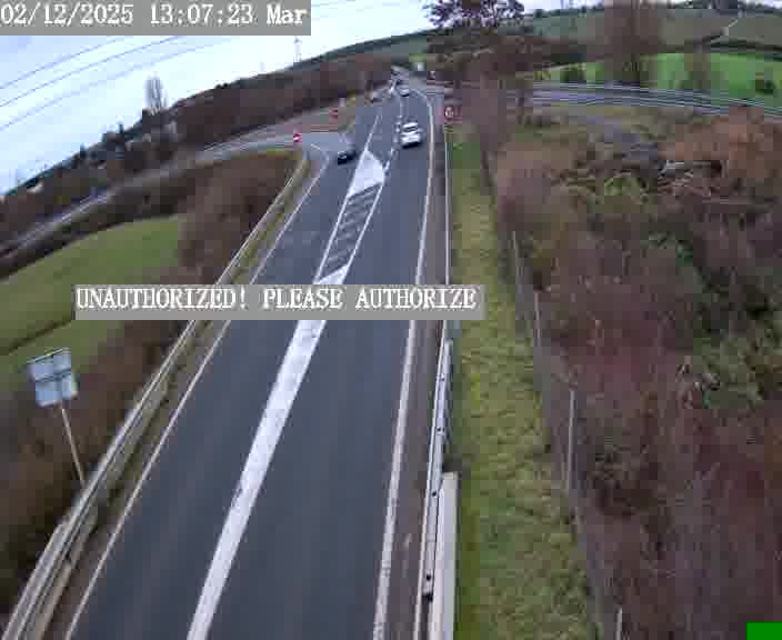 Point de vue trafic déployé sur D181a (France) à Sainte Marie aux Chênes, regardant vers Homecourt, aidant conducteurs et services à anticiper les flux.