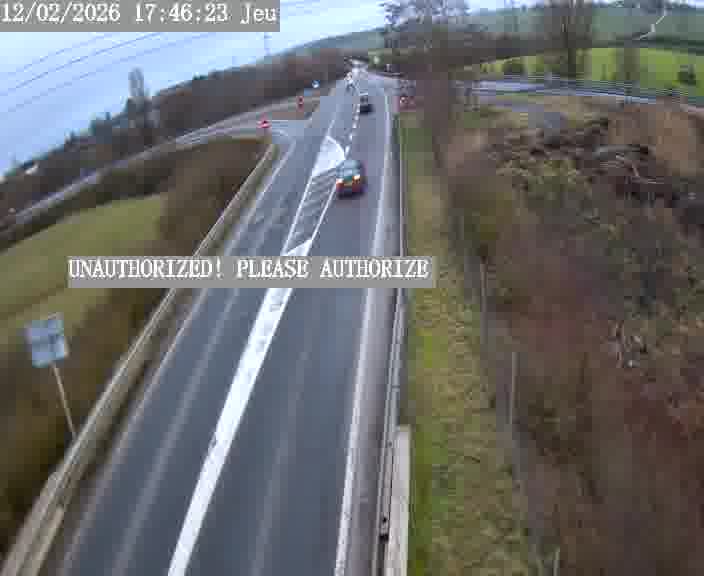 Point de vue trafic déployé sur D181a (France) à Sainte Marie aux Chênes, regardant vers Homecourt, aidant conducteurs et services à anticiper les flux.