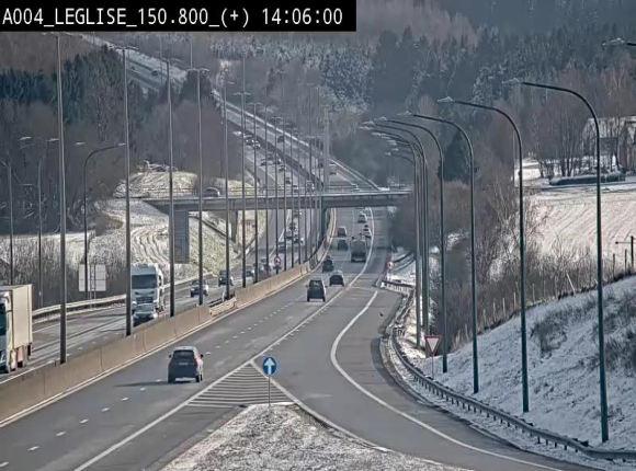 <h2>Caméra autoroute Belgique - Côte de Léglise, E411(A4) direction Luxembourg</h2>