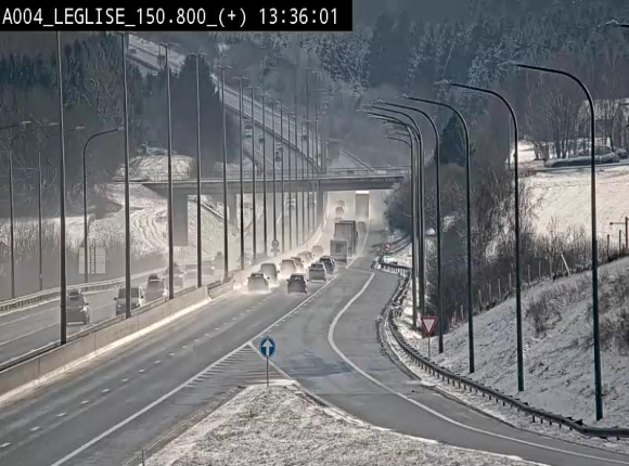 <h2>Caméra autoroute Belgique - Côte de Léglise, E411(A4) direction Luxembourg</h2>
