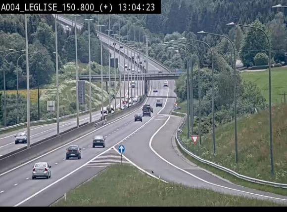 <h2>Caméra autoroute Belgique - Côte de Léglise, E411(A4) direction Luxembourg</h2>