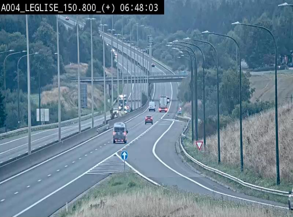 <h2>Caméra autoroute Belgique - Côte de Léglise, E411(A4) direction Luxembourg</h2>