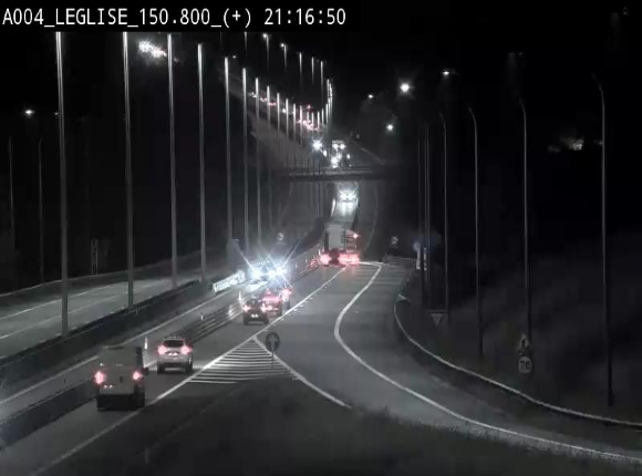 <h2>Caméra autoroute Belgique - Côte de Léglise, E411(A4) direction Luxembourg</h2>