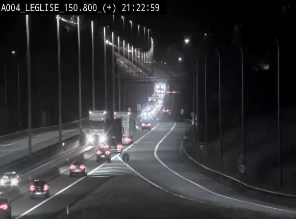<h2>Caméra autoroute Belgique - Côte de Léglise, E411(A4) direction Luxembourg</h2>