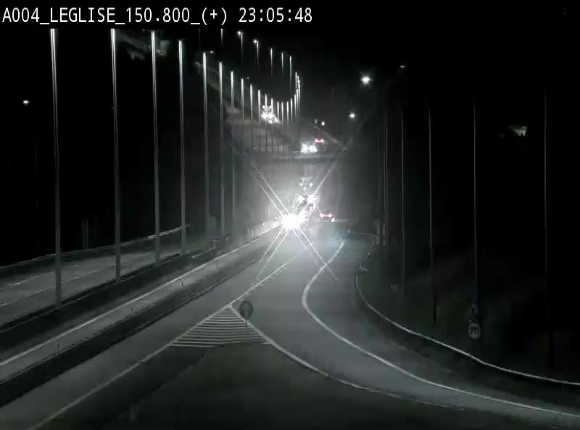 <h2>Caméra autoroute Belgique - Côte de Léglise, E411(A4) direction Luxembourg</h2>