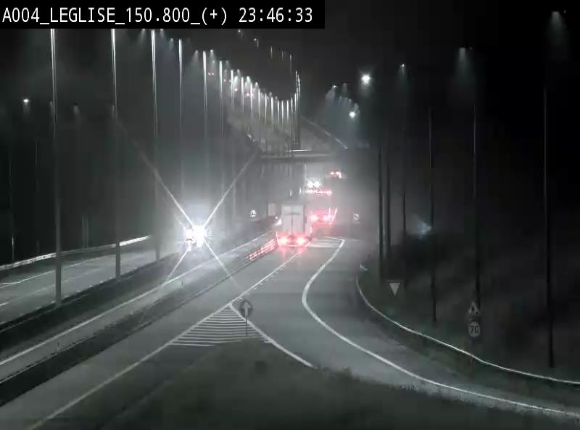 <h2>Caméra autoroute Belgique - Côte de Léglise, E411(A4) direction Luxembourg</h2>