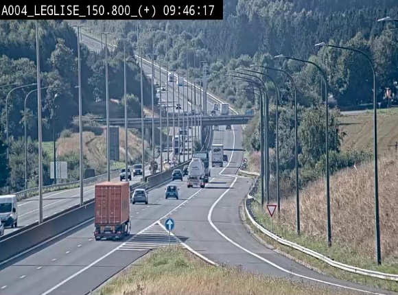 <h2>Caméra autoroute Belgique - Côte de Léglise, E411(A4) direction Luxembourg</h2>