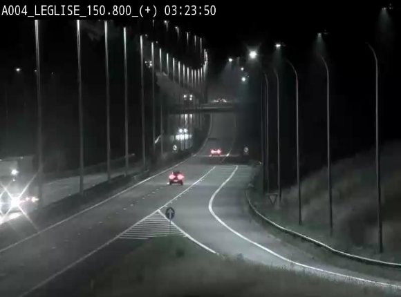 <h2>Caméra autoroute Belgique - Côte de Léglise, E411(A4) direction Luxembourg</h2>