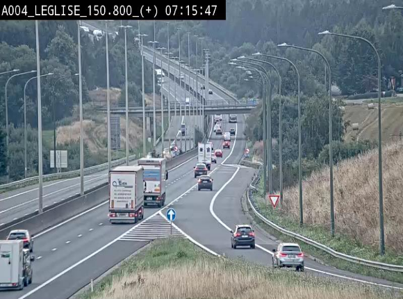 <h2>Caméra autoroute Belgique - Côte de Léglise, E411(A4) direction Luxembourg</h2>