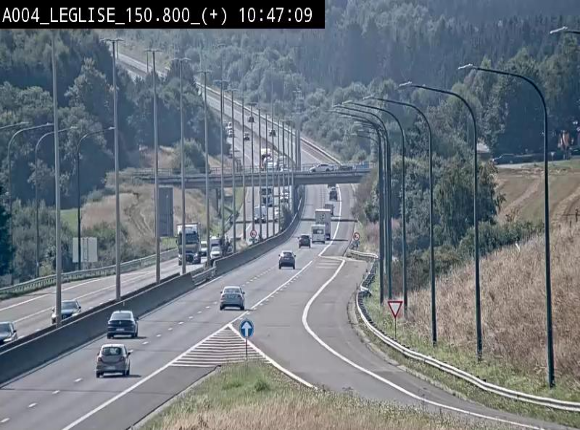 <h2>Caméra autoroute Belgique - Côte de Léglise, E411(A4) direction Luxembourg</h2>