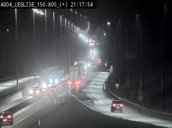 <h2>Caméra autoroute Belgique - Côte de Léglise, E411(A4) direction Luxembourg</h2>