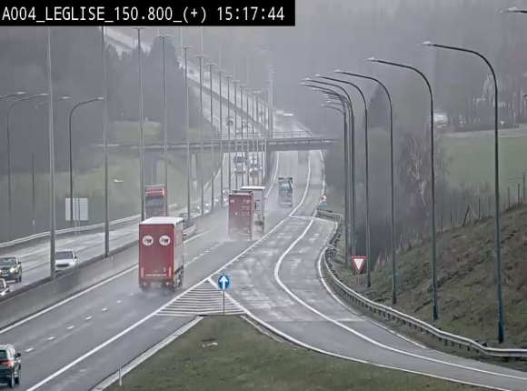 <h2>Caméra autoroute Belgique - Côte de Léglise, E411(A4) direction Luxembourg</h2>