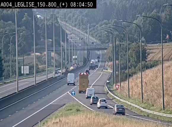 <h2>Caméra autoroute Belgique - Côte de Léglise, E411(A4) direction Luxembourg</h2>