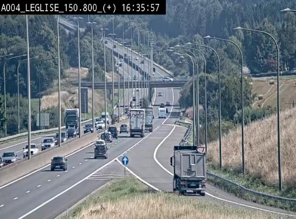 <h2>Caméra autoroute Belgique - Côte de Léglise, E411(A4) direction Luxembourg</h2>