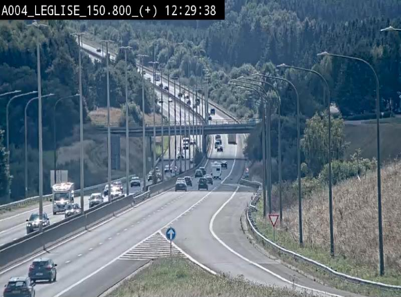 <h2>Caméra autoroute Belgique - Côte de Léglise, E411(A4) direction Luxembourg</h2>