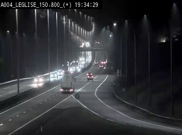 <h2>Caméra autoroute Belgique - Côte de Léglise, E411(A4) direction Luxembourg</h2>