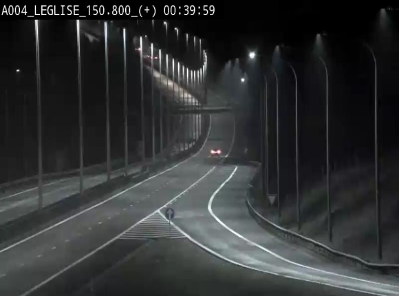 <h2>Caméra autoroute Belgique - Côte de Léglise, E411(A4) direction Luxembourg</h2>