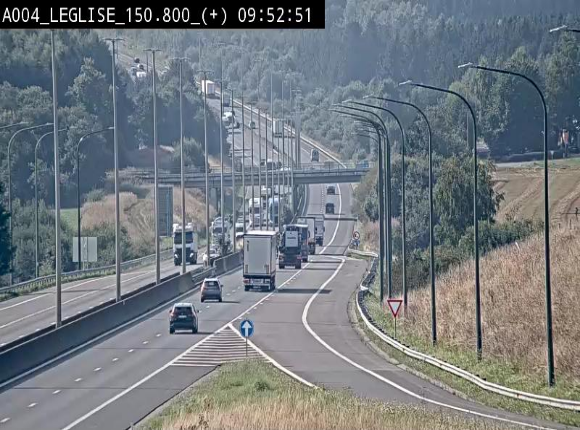 <h2>Caméra autoroute Belgique - Côte de Léglise, E411(A4) direction Luxembourg</h2>
