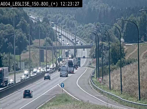 <h2>Caméra autoroute Belgique - Côte de Léglise, E411(A4) direction Luxembourg</h2>