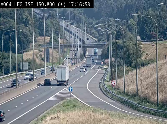 <h2>Caméra autoroute Belgique - Côte de Léglise, E411(A4) direction Luxembourg</h2>