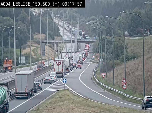 <h2>Caméra autoroute Belgique - Côte de Léglise, E411(A4) direction Luxembourg</h2>